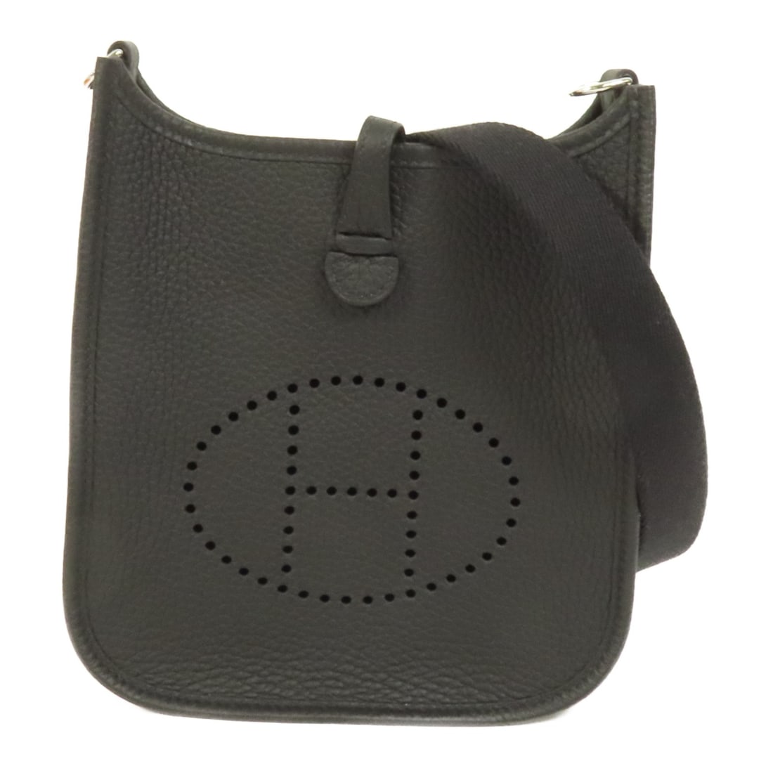 HERMES Evelyne TPM Shoulder Bag Black Clemence Leather (1 of 15)