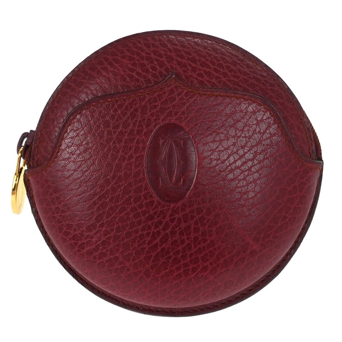 Bordeaux Leather Coin Wallet by Cartier Vintage Spain (1 of 7)