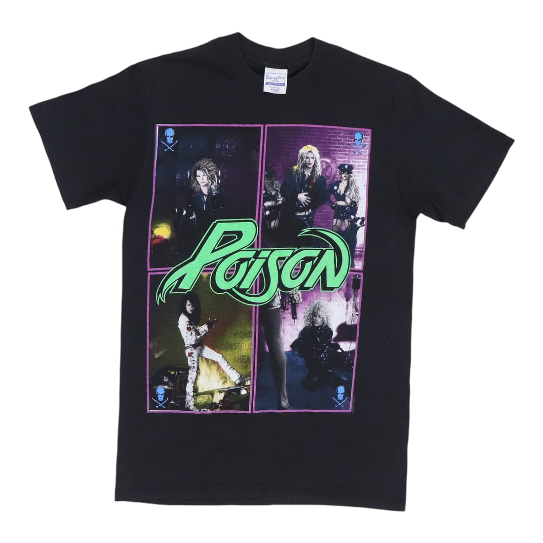 Vintage 1988 Poison Tour Shirt Black Graphic Tee (1 of 5)