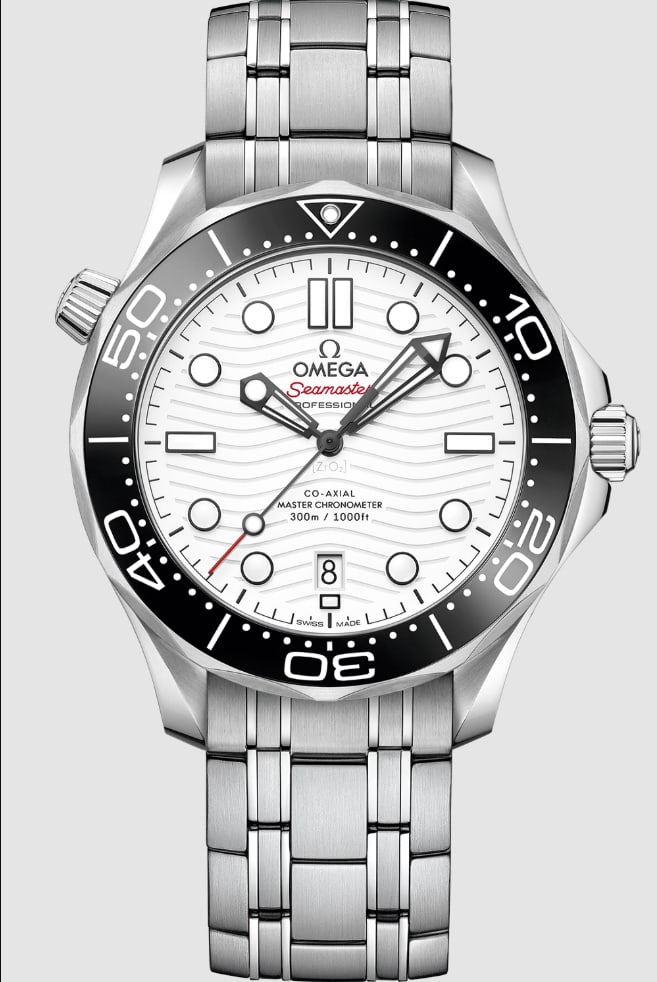 Omega Seamaster Diver 300M White Dial Watch Ref 210.30.42.20.04.001 with Card (1 of 5)