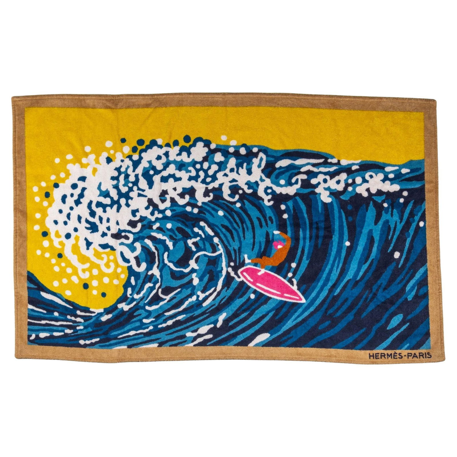 Hermes Surf & Wave Beach Towel BNIB 37x60 Inches (1 of 6)