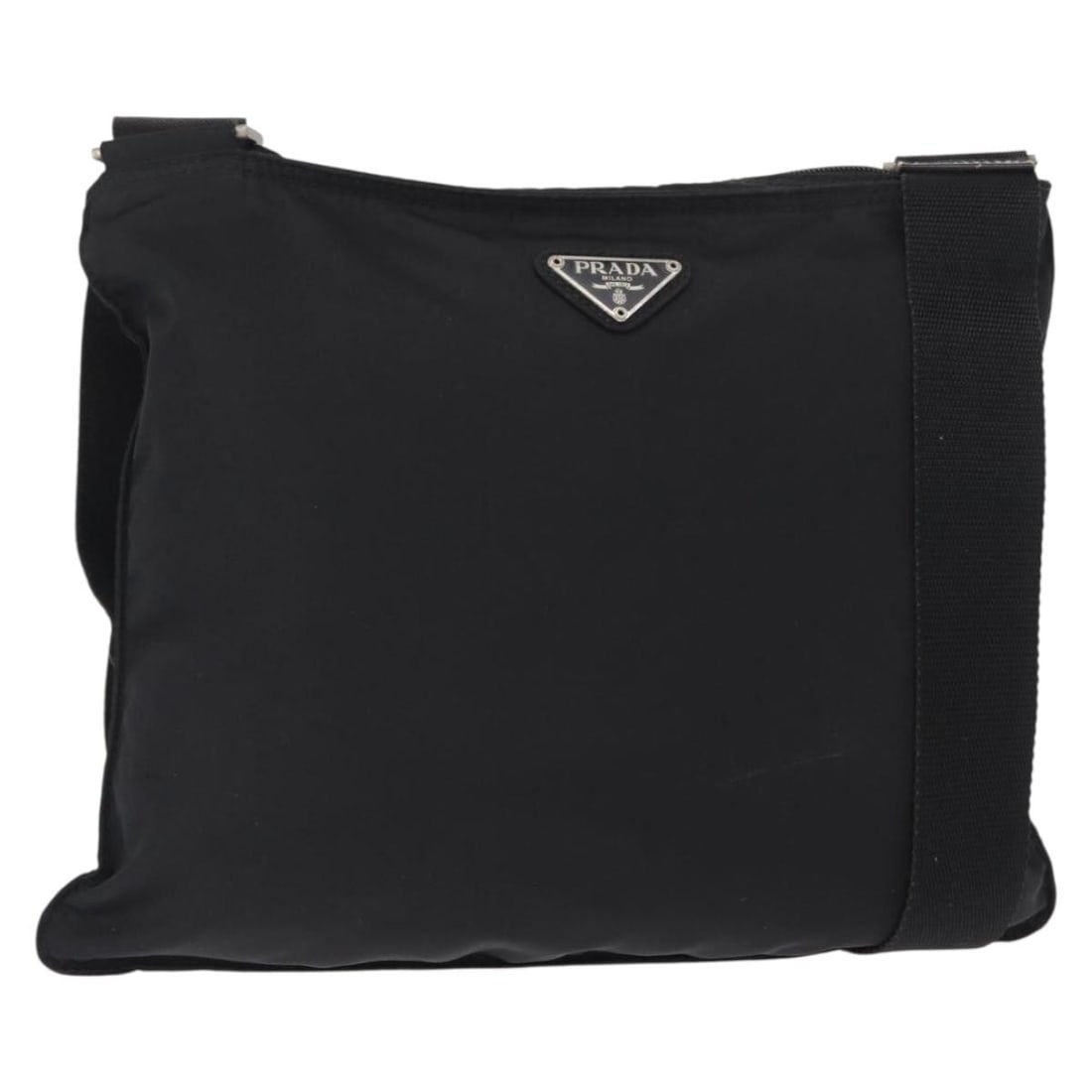 Black Prada Shoulder Bag with Zip Closure (1 of 1)