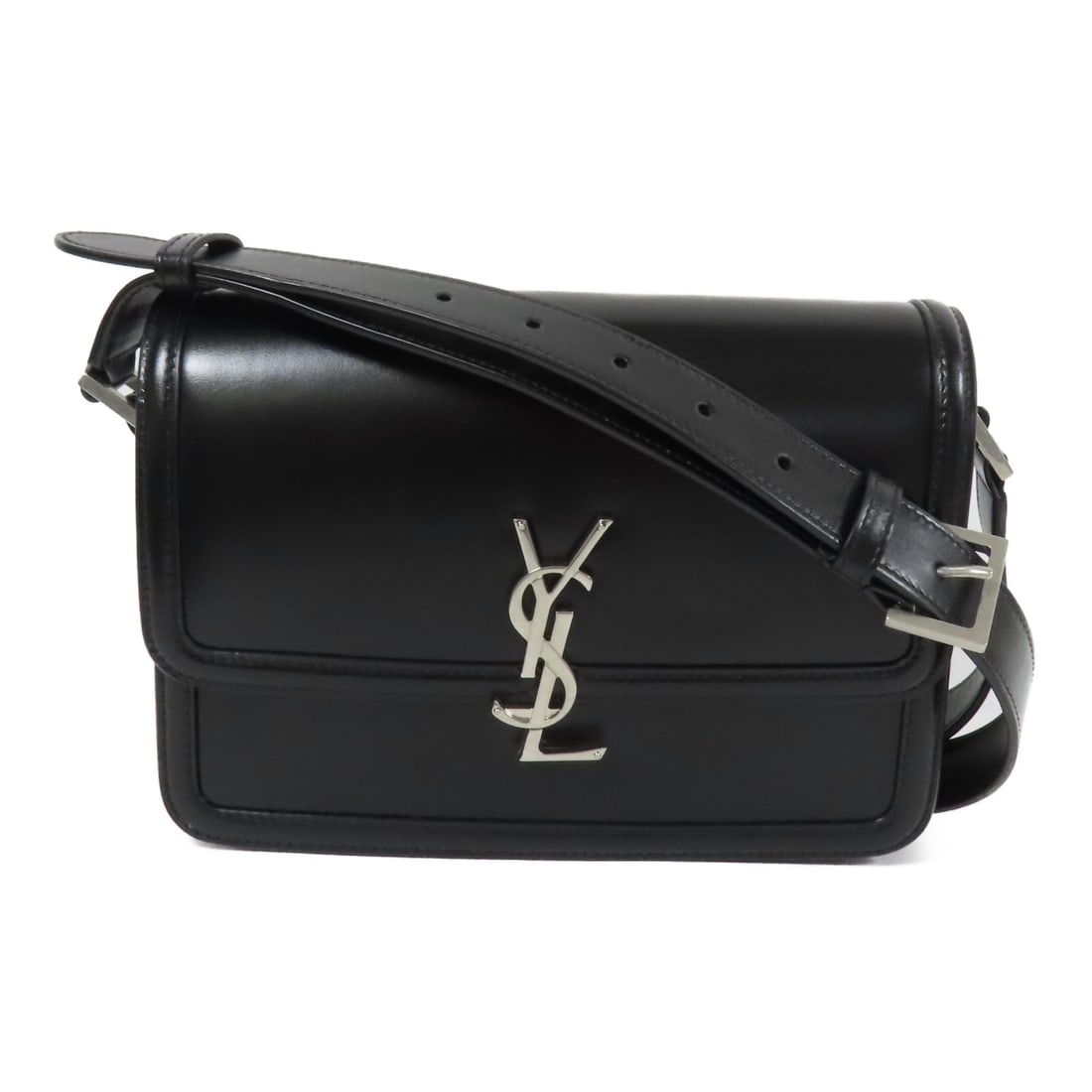 SAINT LAURENT YSL Black Leather Shoulder Bag 711039 (1 of 17)