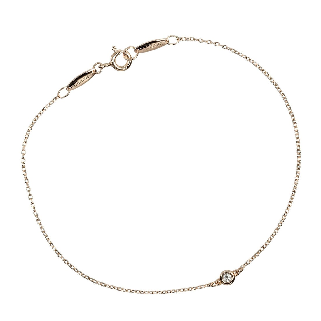 Diamonds By The Yard Bracelet by Tiffany & Co Gold Finish: Diamonds By The Yard Bracelet by Tiffany & Co Gold Finish This Tiffany & Co. Peretti Diamonds By The Yard bracelet features a gold design and is in un-used, pristine condition. It is designed for wome