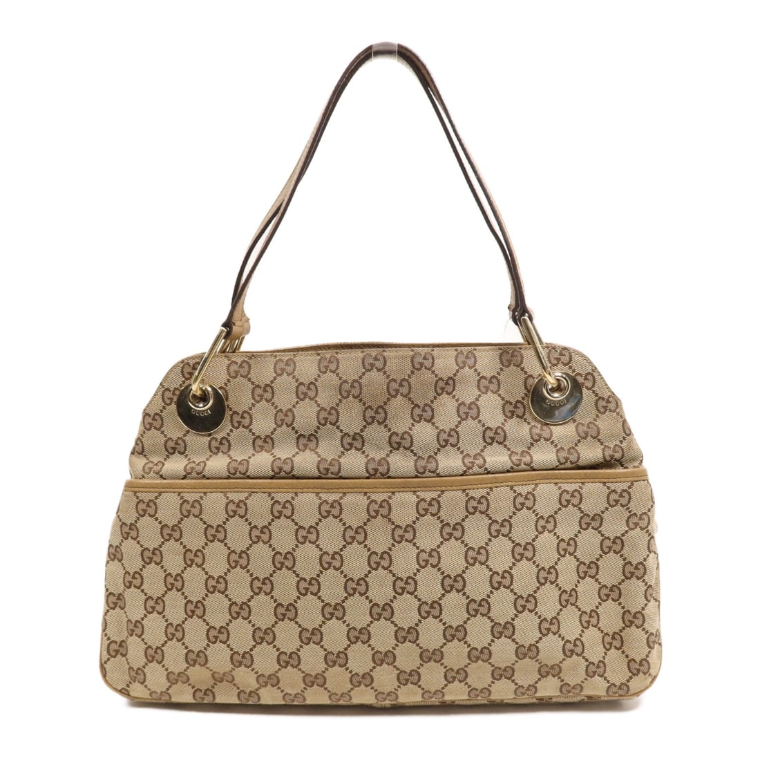 GUCCI GG Canvas Shoulder Bag Brown GHW Made in Italy (1 of 16)