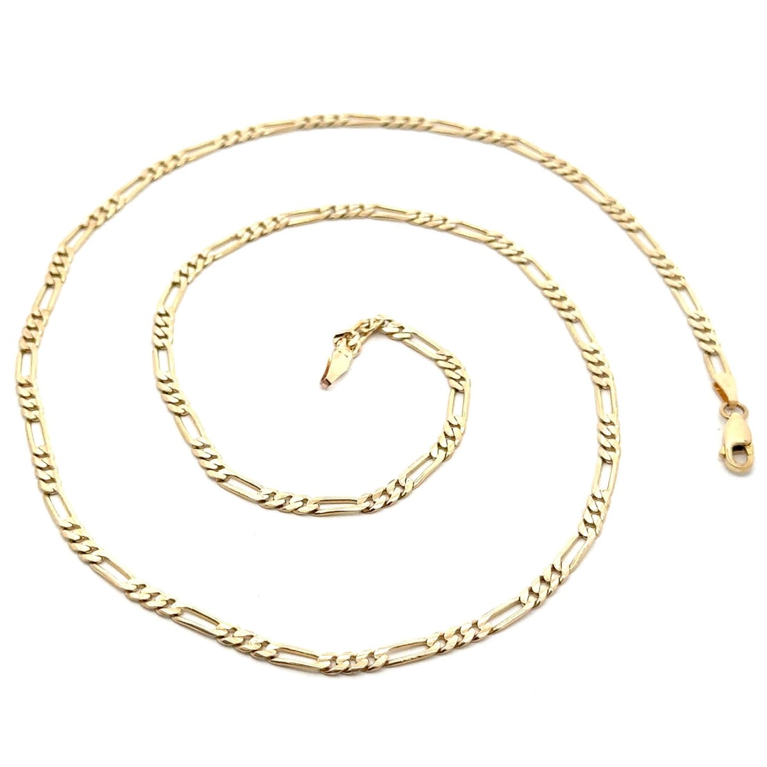 Classic 14k Yellow Gold 25 Long Figaro Link Chain Necklace (1 of 4)