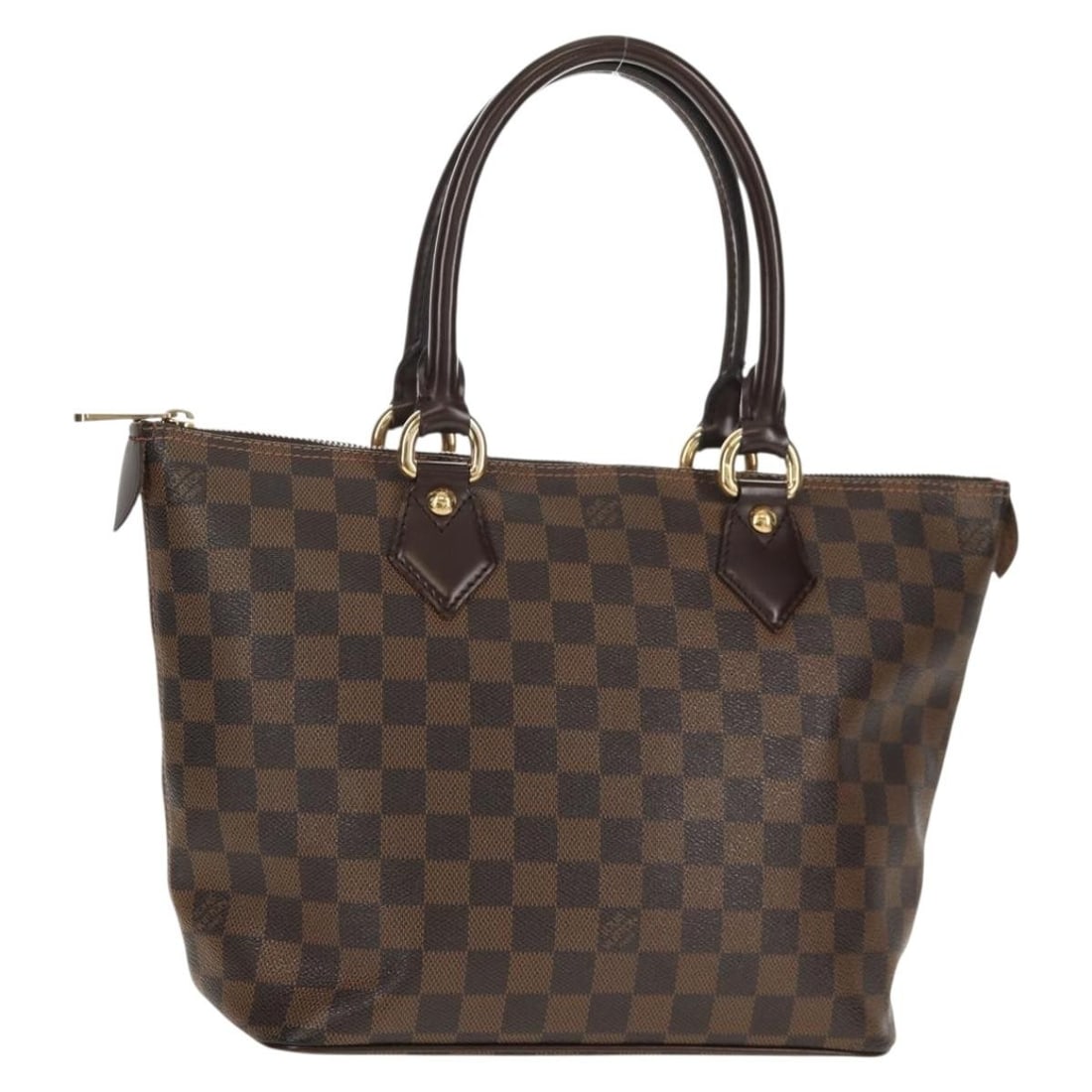 LOUIS VUITTON Damier Ebene Saleya PM Tote Bag N51183 Authentic: LOUIS VUITTON Damier Ebene Saleya PM Tote Bag N51183 Authentic Introducing the LOUIS VUITTON Damier Ebene Saleya PM Tote Bag, a sophisticated accessory crafted in France. This stylish tote bag feature