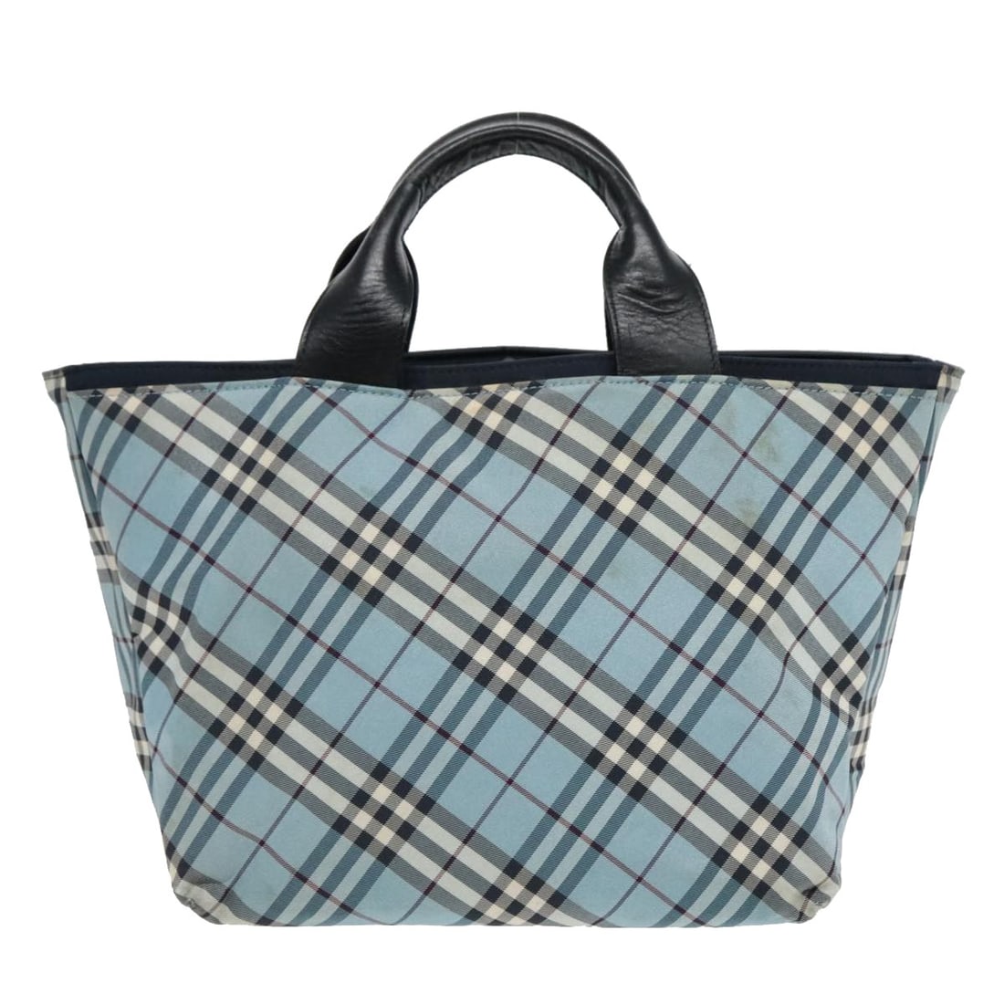 Tote bag by Burberry Nova Check in blue for women: Tote bag by Burberry Nova Check in blue for women This Burberry Nova Check tote bag features the iconic blue check pattern. Designed for female use, it offers a spacious interior suitable for daily es