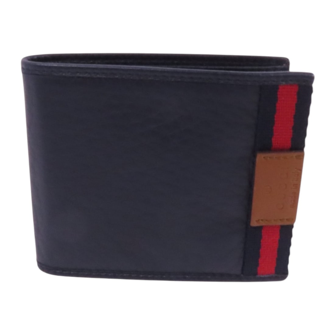 GUCCI GG Bi-fold Wallet 281952 Navy Calfskin Leather Italy (1 of 13)