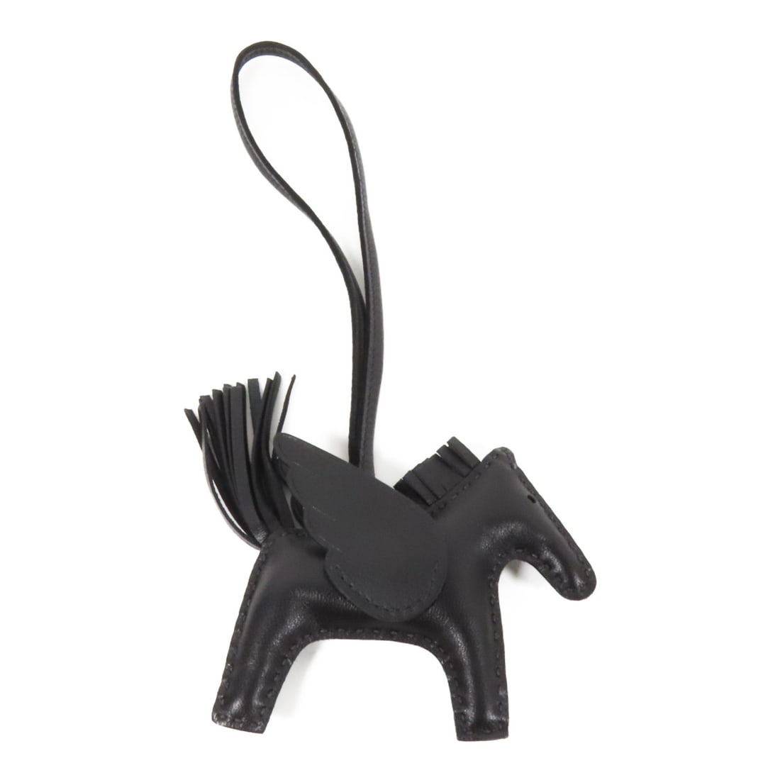 HERMES Rodeo Pegase PM Black Calfskin Charm (1 of 9)