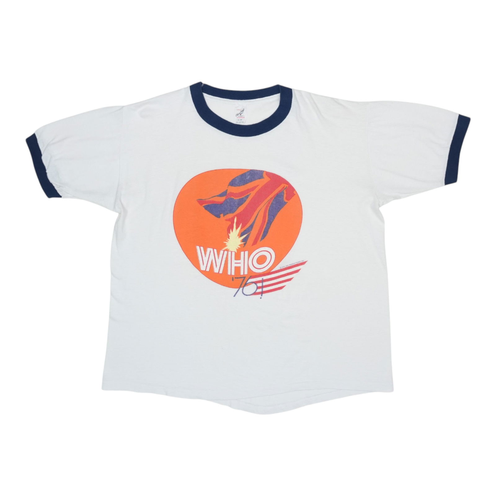 Vintage 1976 The Who Cotton Tour Shirt White: Vintage 1976 The Who Cotton Tour Shirt White Step back in time with this original vintage 1976 The Who Tour Shirt. This authentic piece is not a modern reproduction, ensuring you get a genuine slice o