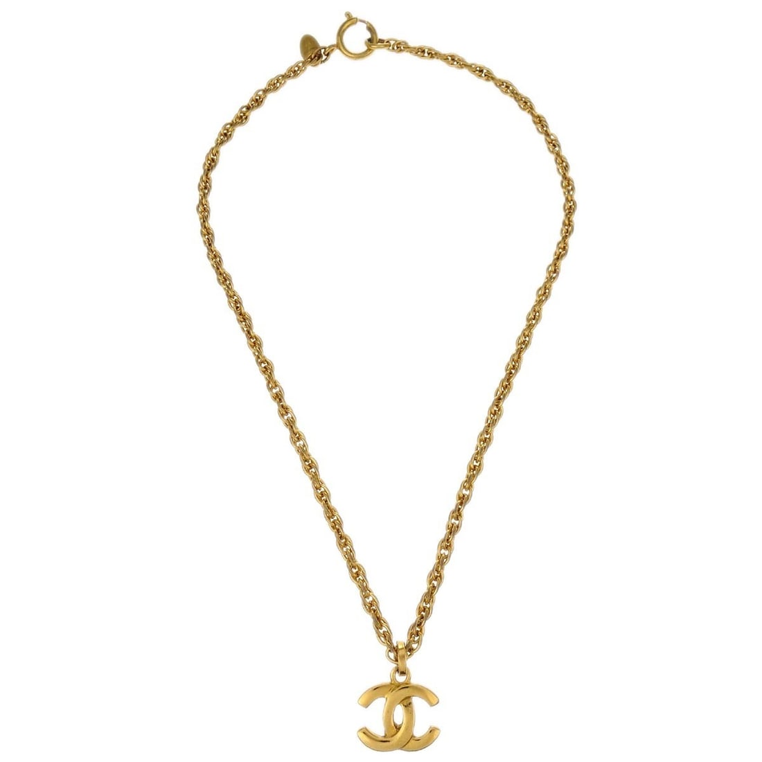 Pendant Necklace with CC Logo by Chanel in Gold Tone (1 of 2)