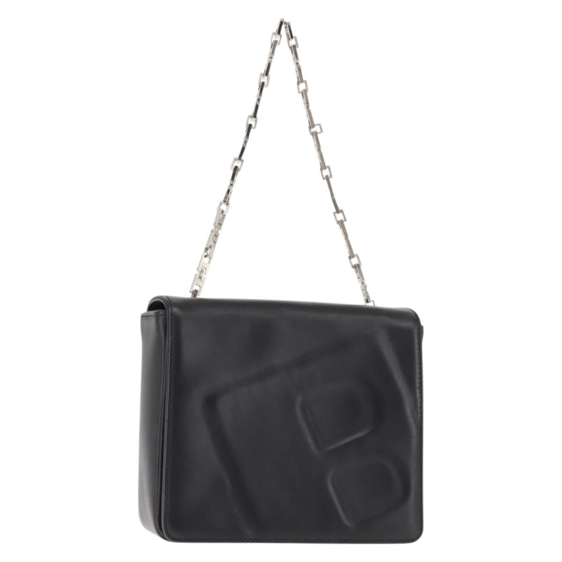 BALLY Black Leather Chain Shoulder Bag Made in Italy BA6843 (1 of 18)