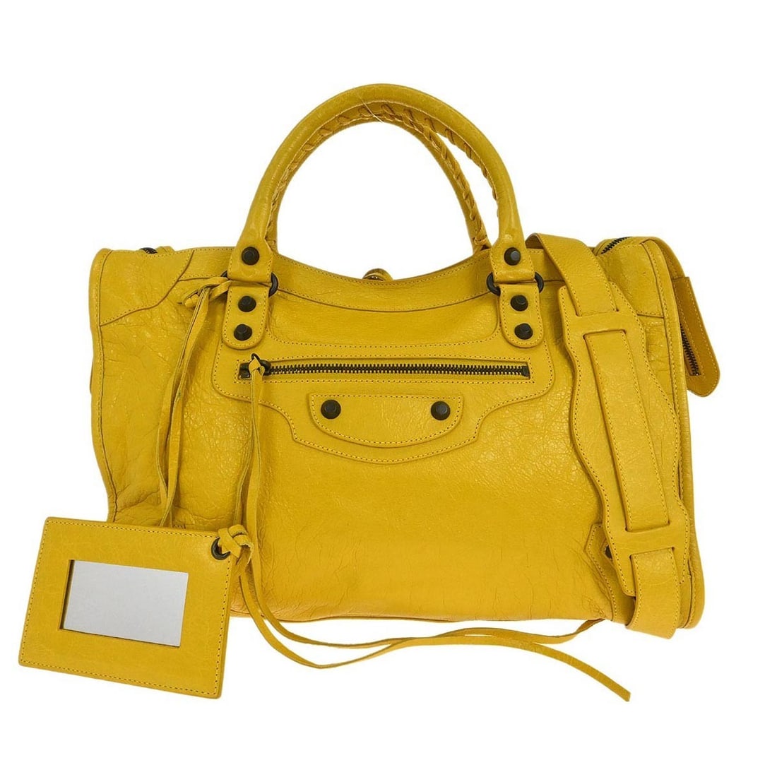 Yellow Leather Classic City Top Handle Bag by Balenciaga 115748.7050.I.527147 (1 of 10)