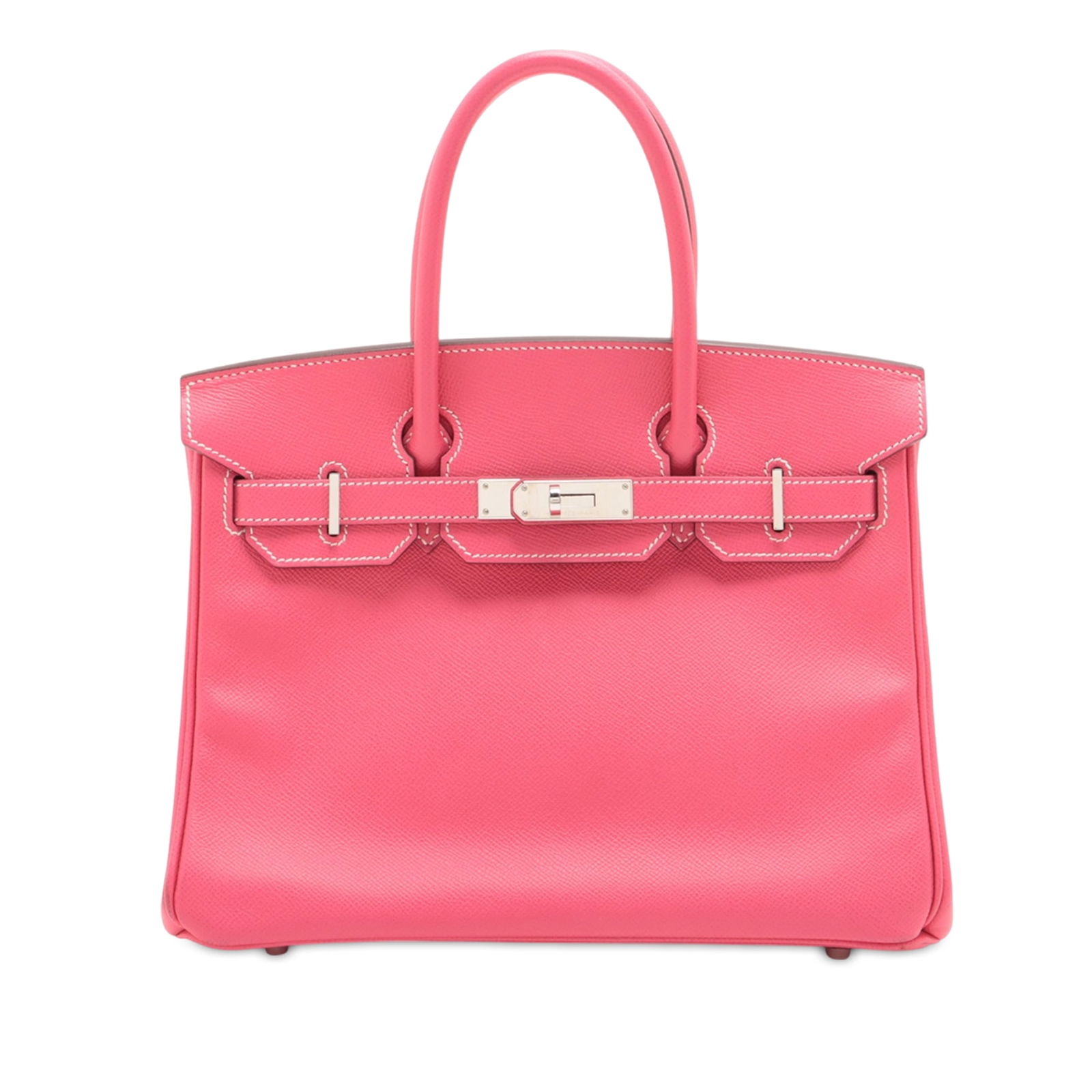 Hermes Birkin 30 Epsom Leather Bag in Rose Tyrien Pink (1 of 10)
