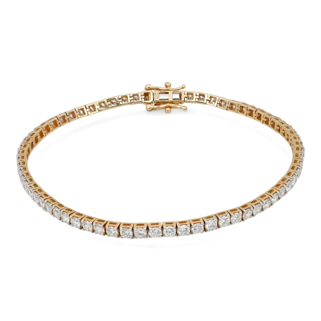 Rachel Koen 5.00ctw Lab Diamond Tennis Bracelet in 14K Yellow Gold (1 of 5)