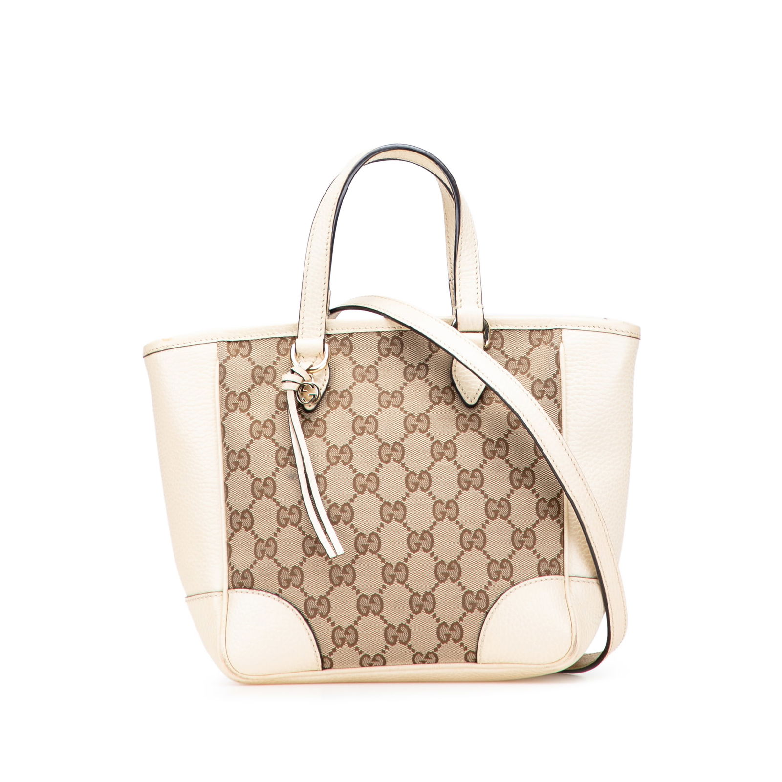 Gucci Small GG Canvas Bree Satchel with Leather Trim (1 of 10)