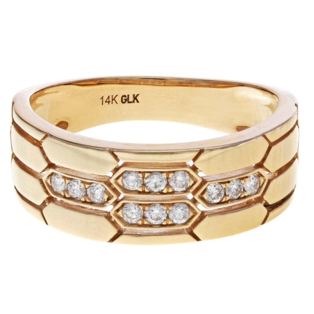 Rachel Koen 14K Rose Gold Diamond Ring 0.20ct IGI Certified: Rachel Koen 14K Rose Gold Diamond Ring 0.20ct IGI Certified This exquisite Rachel Koen ring features a stunning design in 14K rose gold, set with natural round diamonds totaling 0.20 carats. This circ