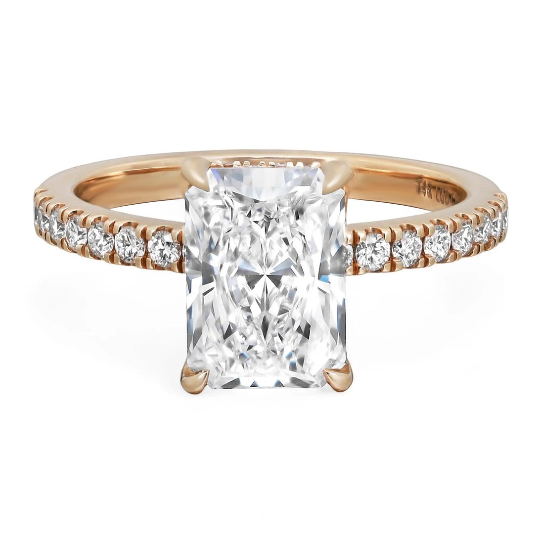Rachel Koen 2.34Ctw GIA Certified Radiant Lab Grown Diamond Engagement Ring 14K Yellow Gold (1 of 5)