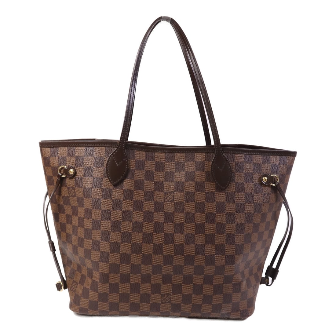 Louis Vuitton Neverfull MM Damier Brown Tote with Gold Hardware (1 of 14)