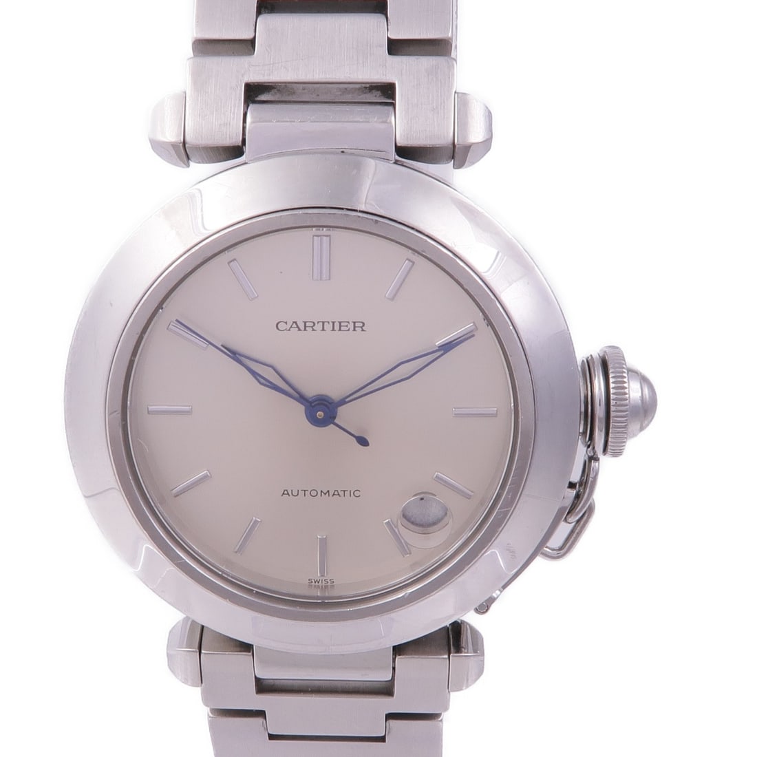 CARTIER Pasha C W31010M7 Silver Automatic Stainless Steel Watch (1 of 15)