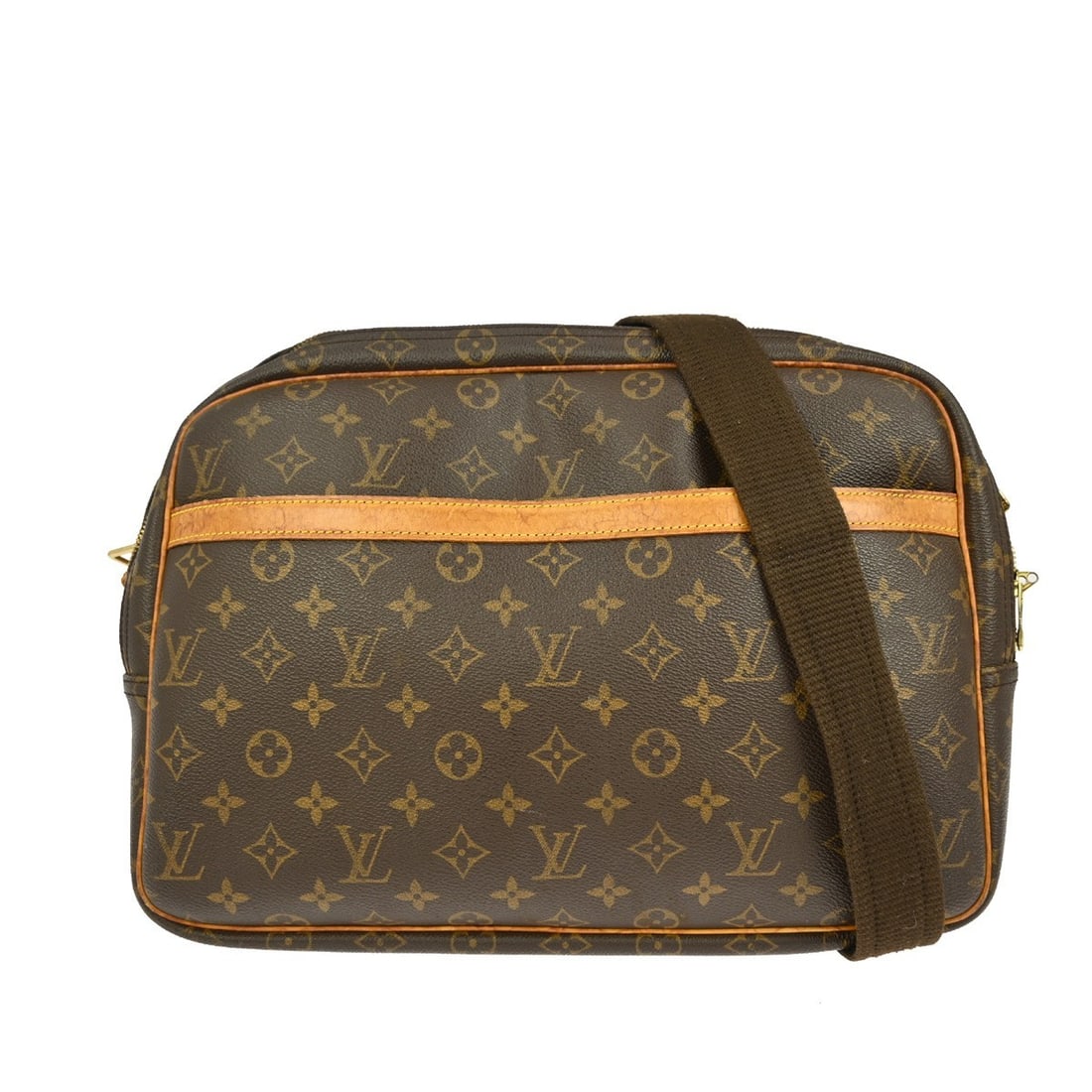 Louis Vuitton Reporter GM Monogram Shoulder Bag M45252 Brown (1 of 9)