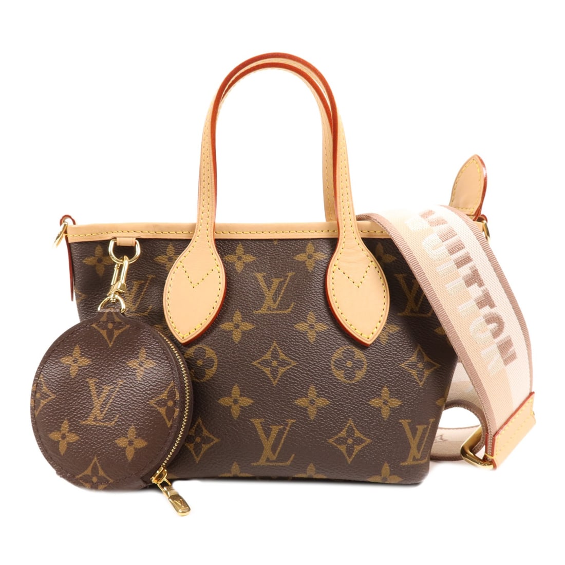 LOUIS VUITTON Neverfull BB 2 Way Shoulder Handbag M46705 Monogram Brown (1 of 14)