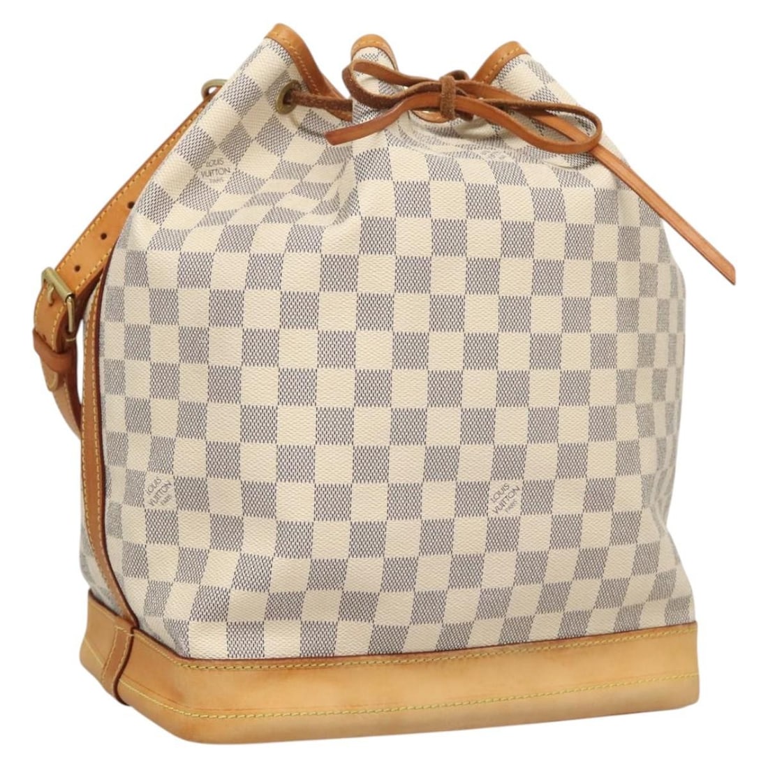 LOUIS VUITTON Damier Azur Noe Shoulder Bag N42222 France Auth: LOUIS VUITTON Damier Azur Noe Shoulder Bag N42222 France Auth Experience the elegance of the LOUIS VUITTON Damier Azur Noe Shoulder Bag, a timeless accessory crafted in France. This stylish shoulder b