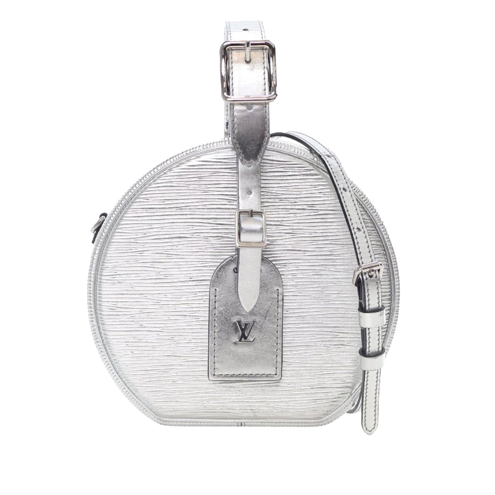 Louis Vuitton Epi Petite Boite Chapeau Silver Leather Bag (1 of 15)