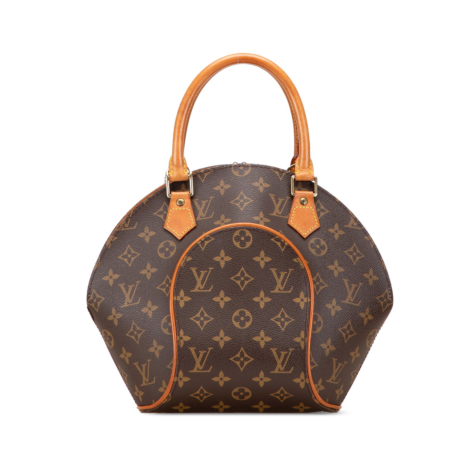 Louis Vuitton Monogram Ellipse PM Structured Canvas Bag: Louis Vuitton Monogram Ellipse PM Structured Canvas Bag The Louis Vuitton Monogram Ellipse PM is a stylish handbag crafted from structured monogram canvas, complemented by vachetta leather trim and ro