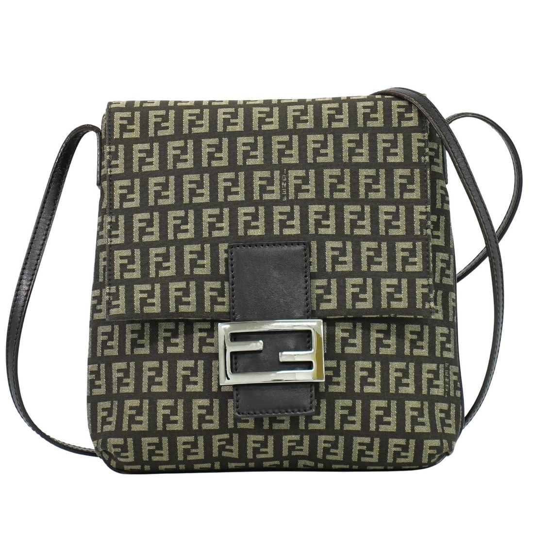 Brown Fendi Mamma Baguette Shoulder Bag for Women: Brown Fendi Mamma Baguette Shoulder Bag for Women This Fendi Mamma Baguette shoulder bag features a brown exterior and is designed for female use. The bag shows some signs of wear, including minor cra