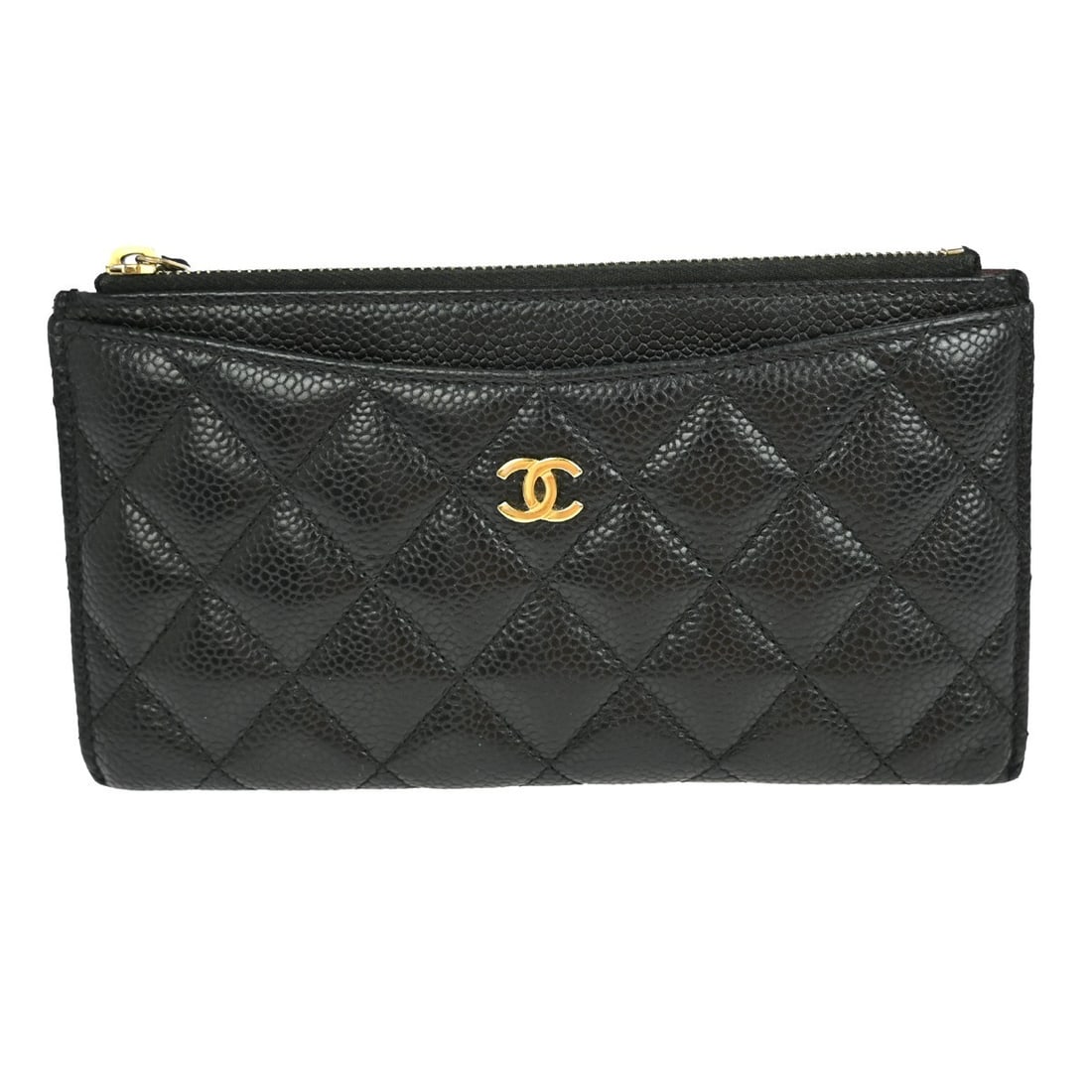 Black Chanel Wallet with CC Logo Card Case Design (1 of 1)