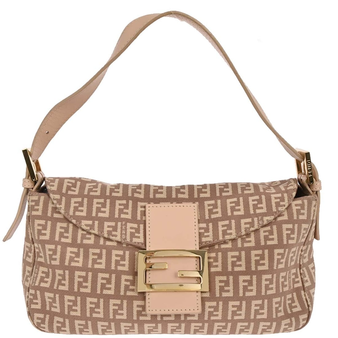 Fendi Zucchino Canvas Top Handle Bag in Light Pink (1 of 10)