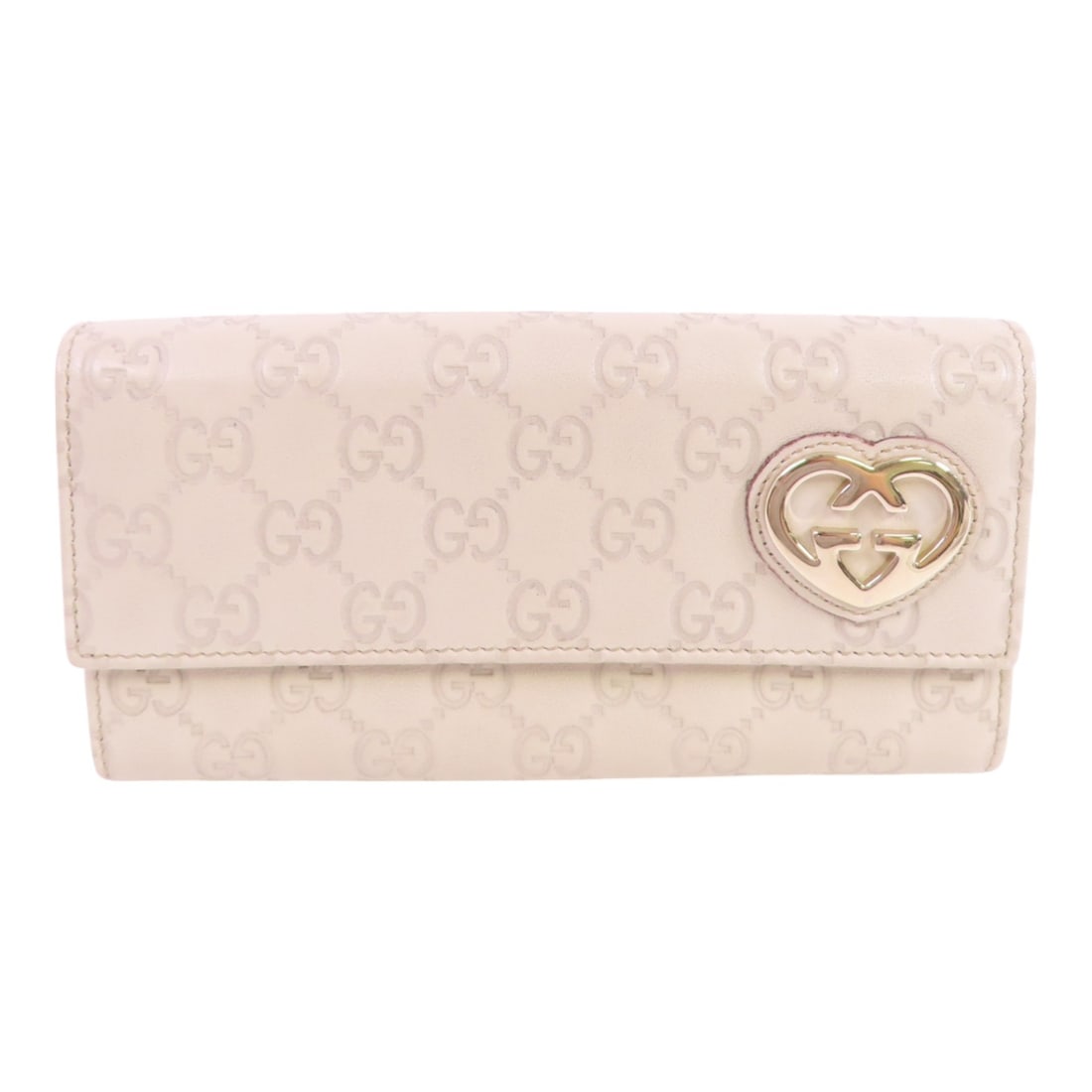 GUCCI GG GHW Shima White Calfskin Bifold Wallet (1 of 16)