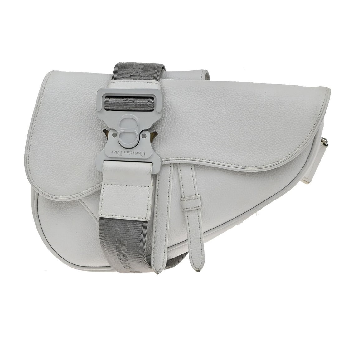 Dior Saddle White Shoulder Bag Pre-Owned Crossbody Style (1 of 1)