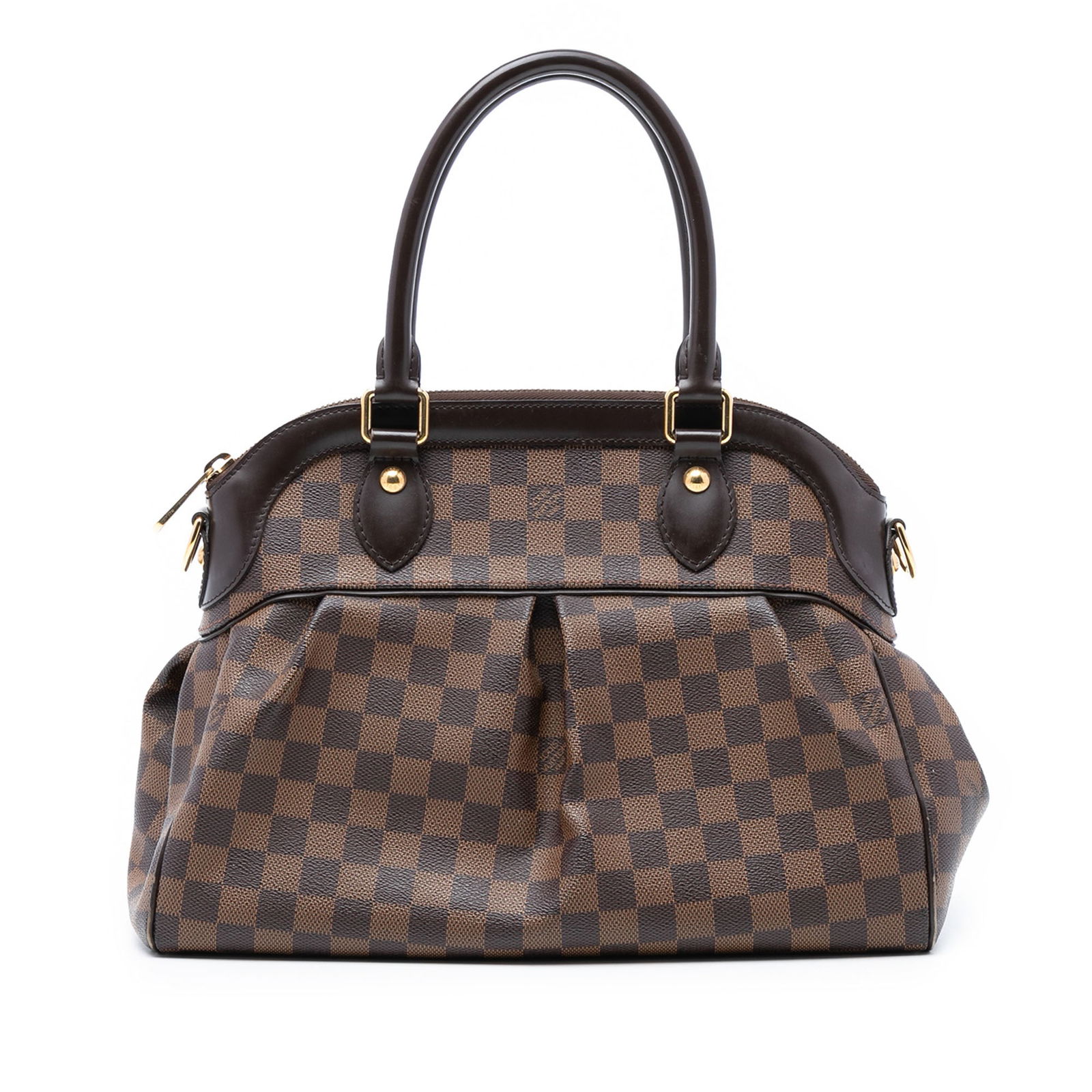 Louis Vuitton Damier Ebene Trevi PM Brown Canvas Handbag (1 of 7)