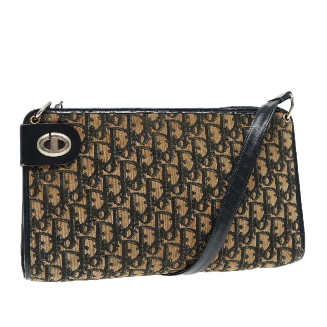 Navy Trotter Shoulder Purse by Christian Dior Vintage Collection (1 of 1)