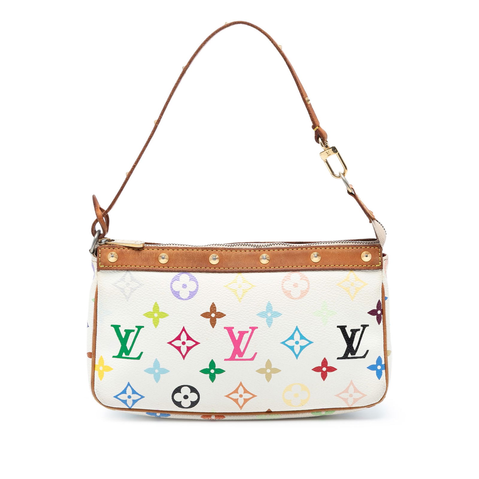 Louis Vuitton Monogram Multicolore Pochette Accessoires Bag with Gold-tone Studs (1 of 8)