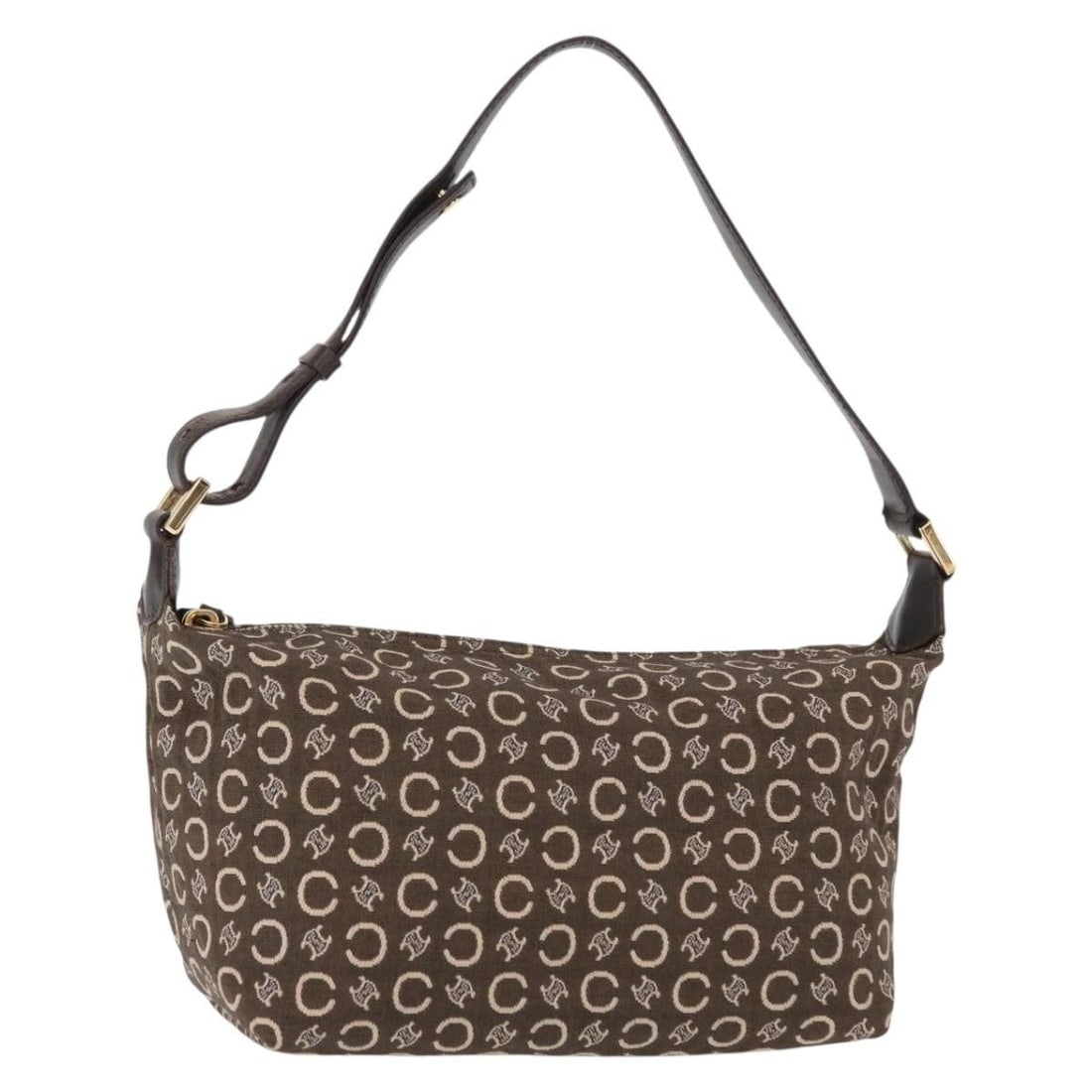 Celine C Macadam Canvas Brown Gold Handbag with Dust Bag (1 of 18)