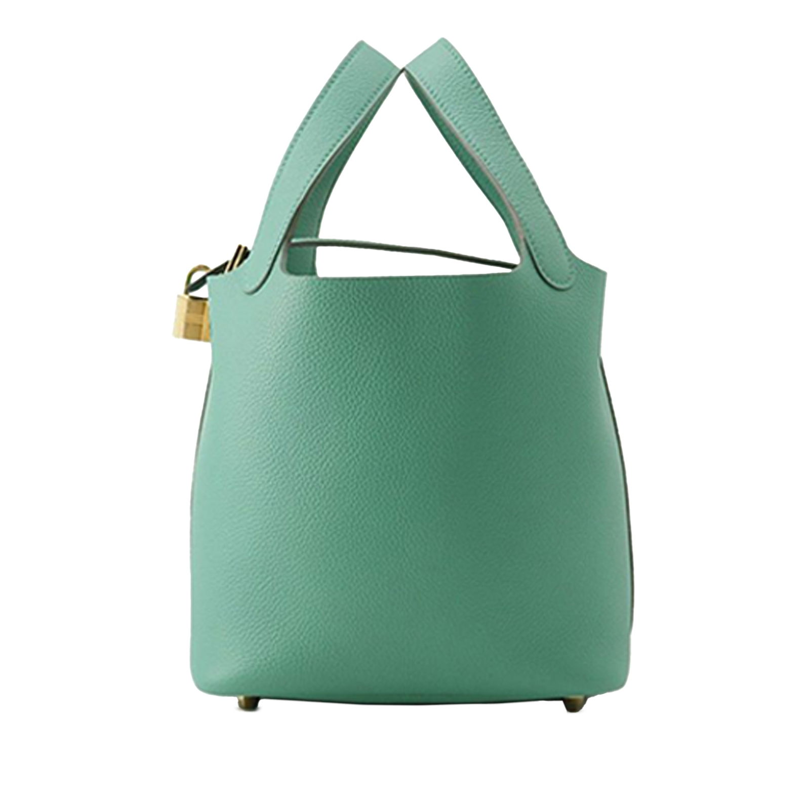 Hermes Maurice Picotin Lock 18 Green Leather Handbag with Dust Bag (1 of 11)