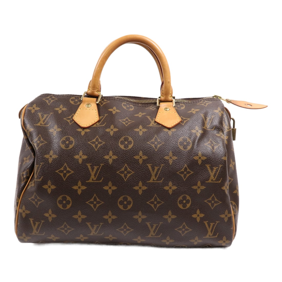 LOUIS VUITTON Speedy 30 Monogram Handbag Brown GHW M41526 (1 of 18)