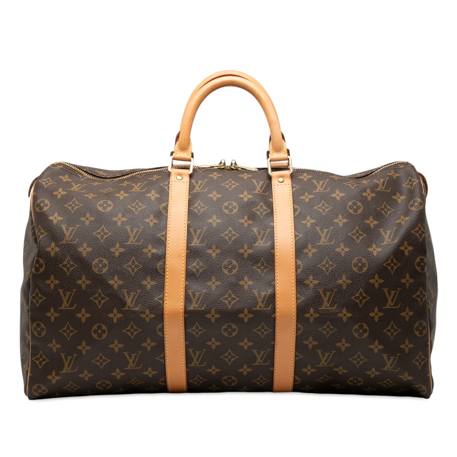 Louis Vuitton Monogram Keepall 50 Travel Bag with Vachetta Trim (1 of 9)
