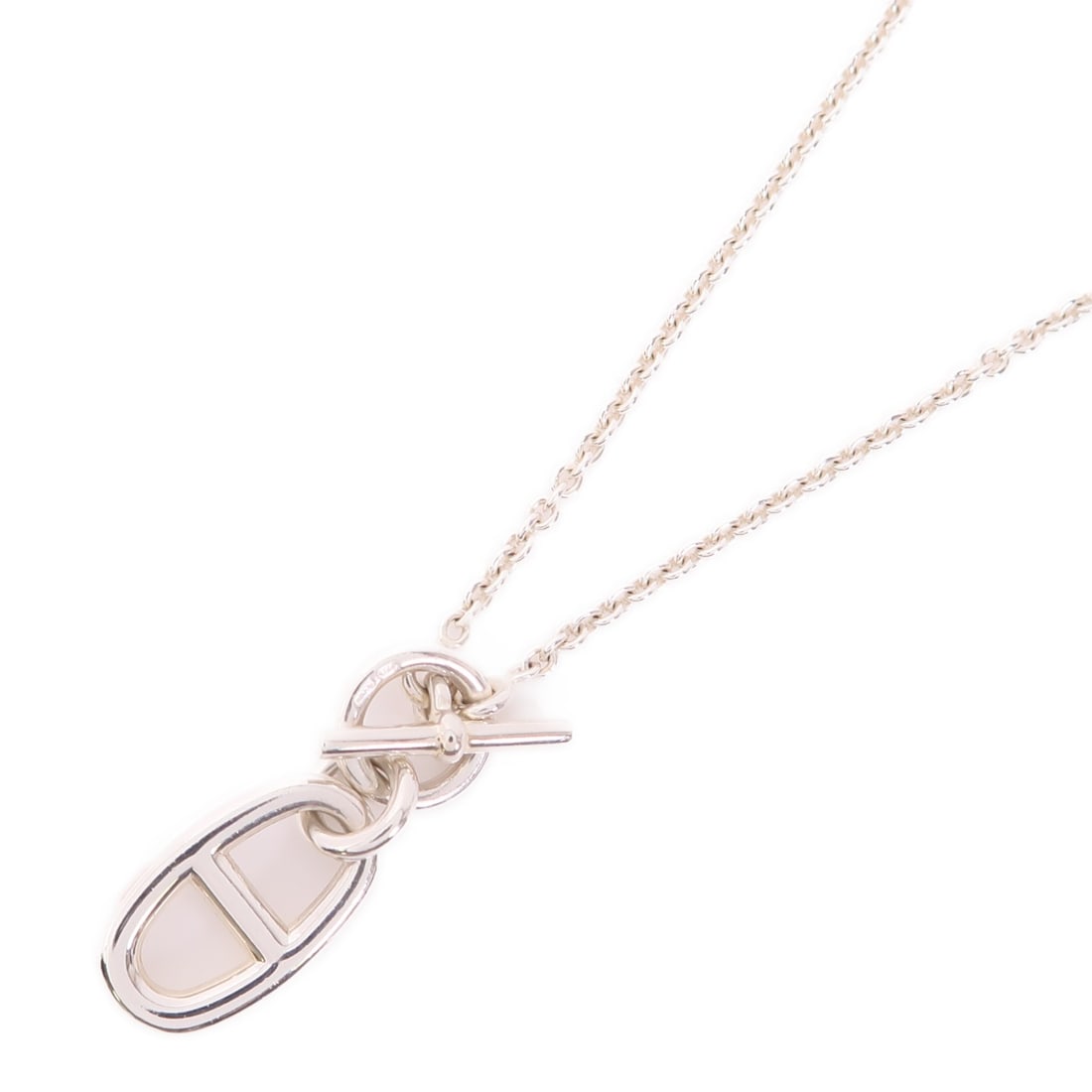 HERMES Chain d'ancre Enchainee Necklace in 925 Sterling Silver (1 of 10)