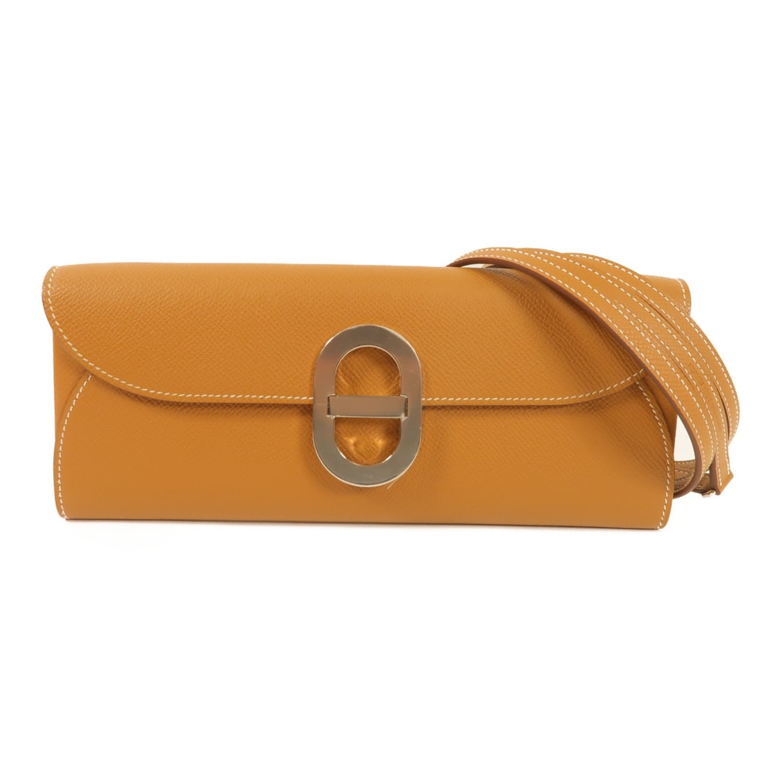 HERMES Chaine d'Ancre To Go Shoulder Bag Brown Calfskin (1 of 15)