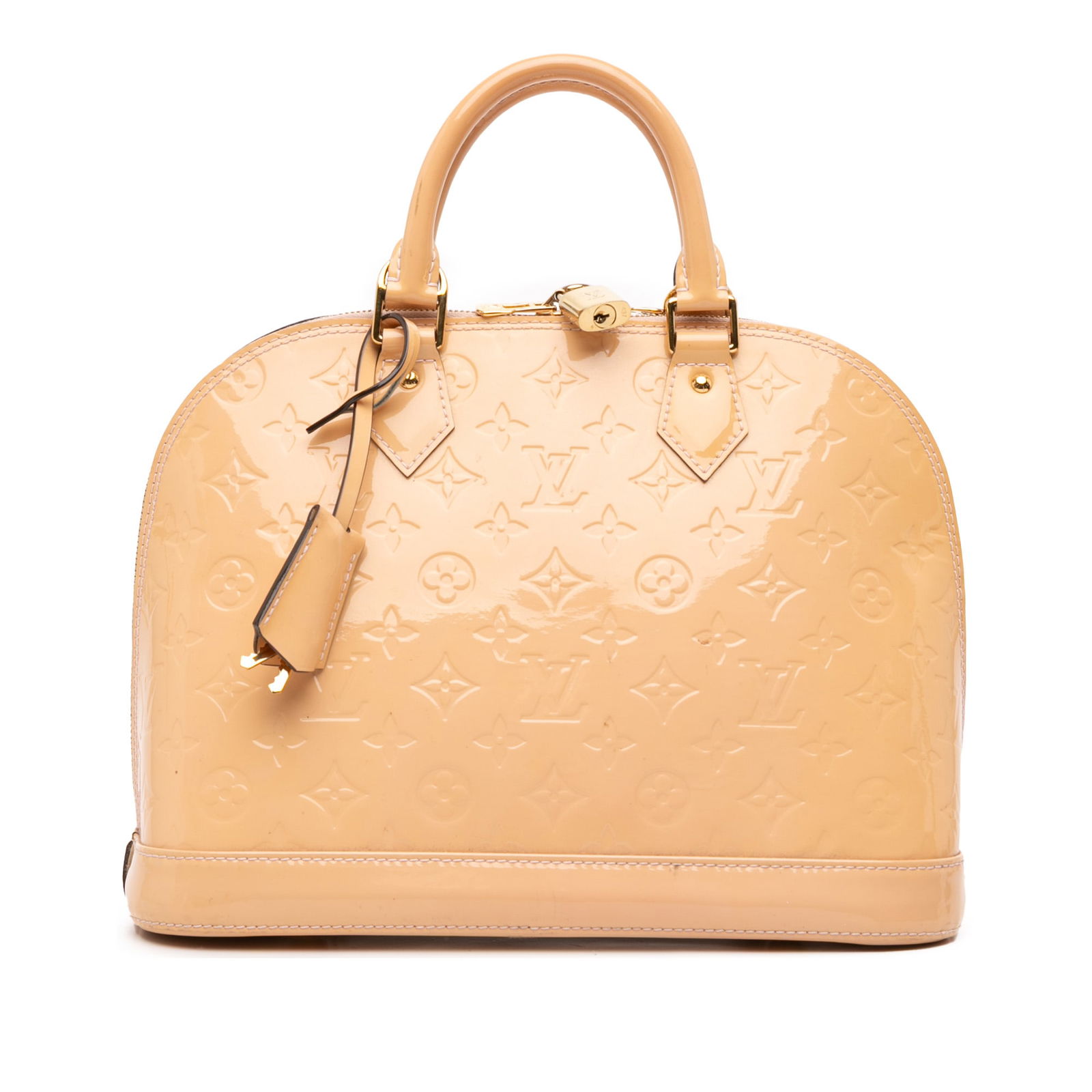 Louis Vuitton Monogram Vernis Alma PM Bag with Gold Tone Hardware (1 of 12)