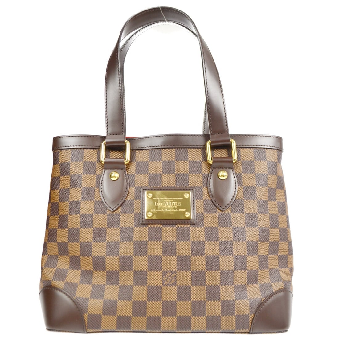 Louis Vuitton Hampstead PM Tote N51205 Damier Canvas Brown Handbag (1 of 9)