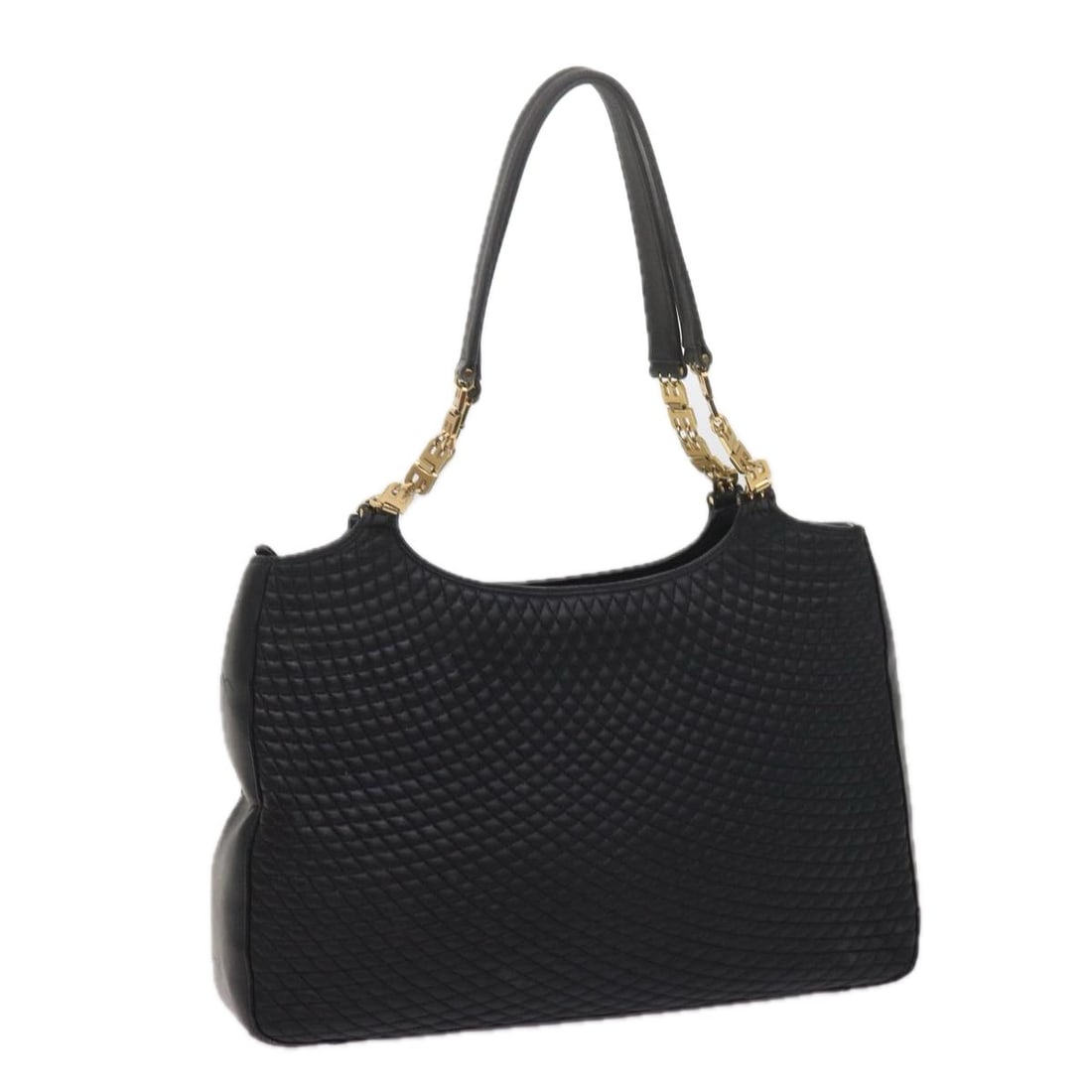 Black Chain Strap Tote Bag by Bally Vintage (1 of 1)