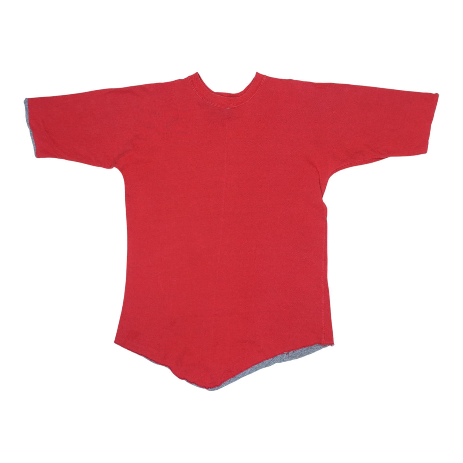 Vintage 1970s Reversible Red and Grey Cotton Shirt Large (1 of 5)