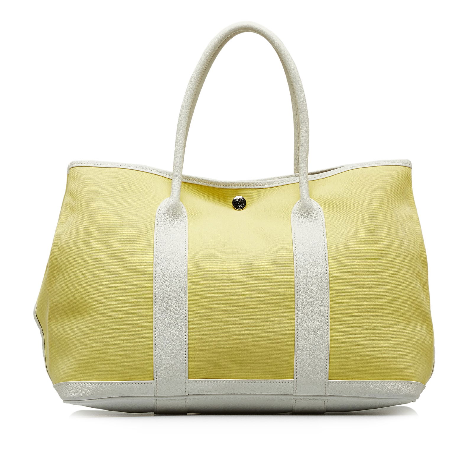 Hermes Toile Negonda Garden Party 36 Yellow Fabric Bag (1 of 9)