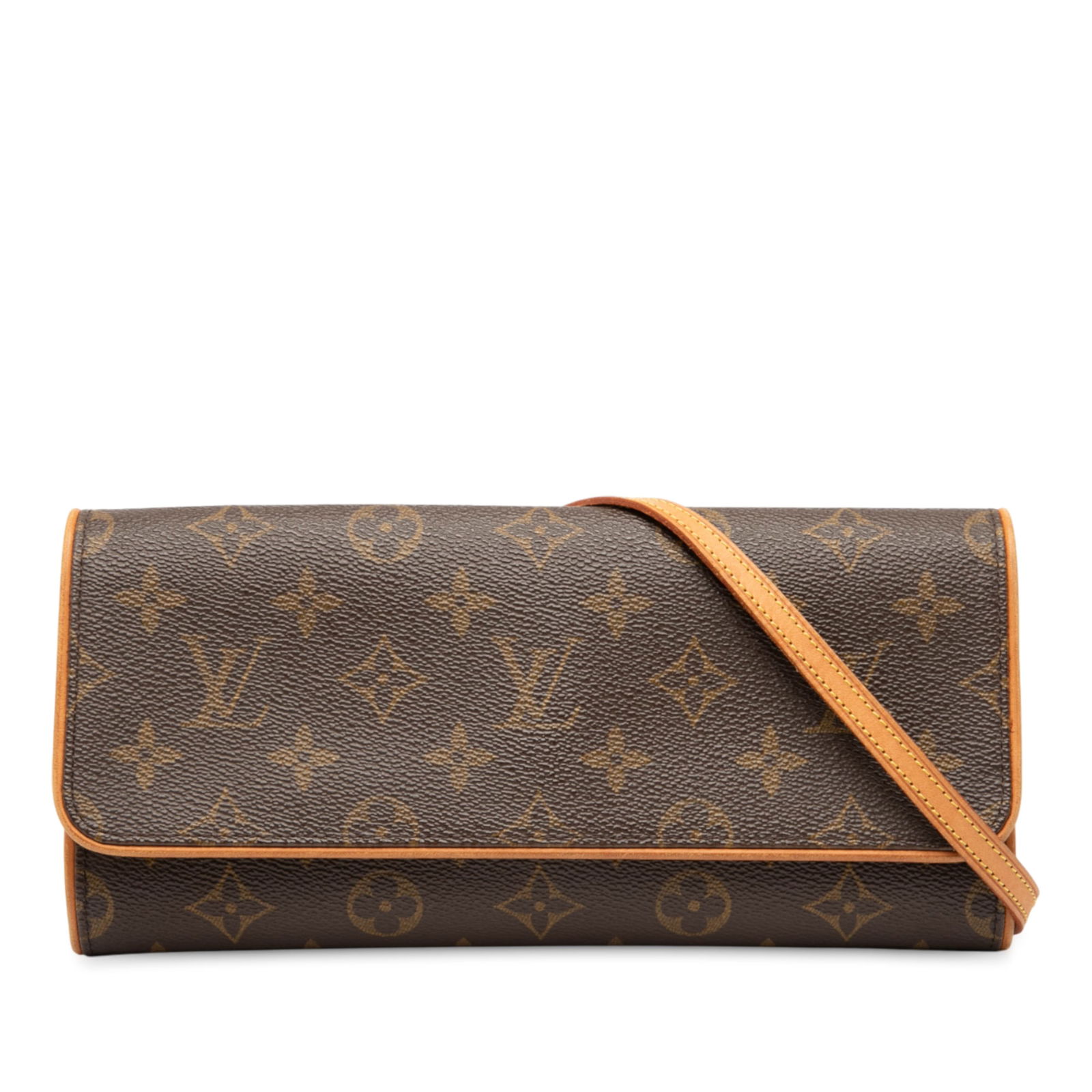 Louis Vuitton Monogram Pochette Twin GM Bag with Leather Trim (1 of 9)